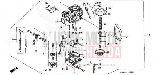 CARBURATEUR CB250X de 1999